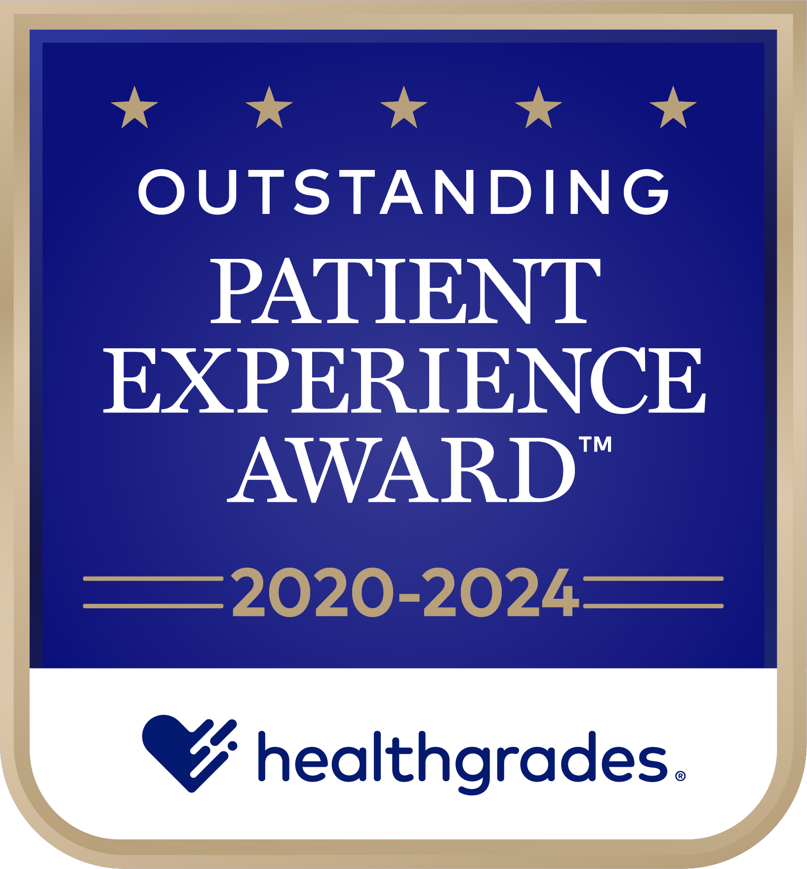 Outstanding Patient Experience Award Recipient 2020-2022