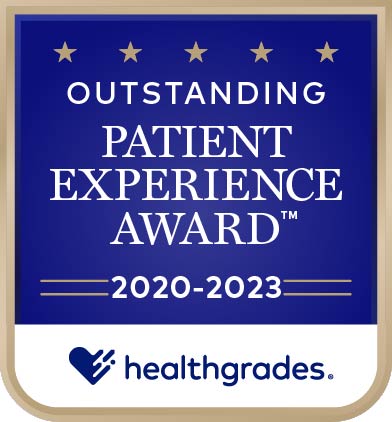 Outstanding Patient Experience Award logo from Healthgrades
