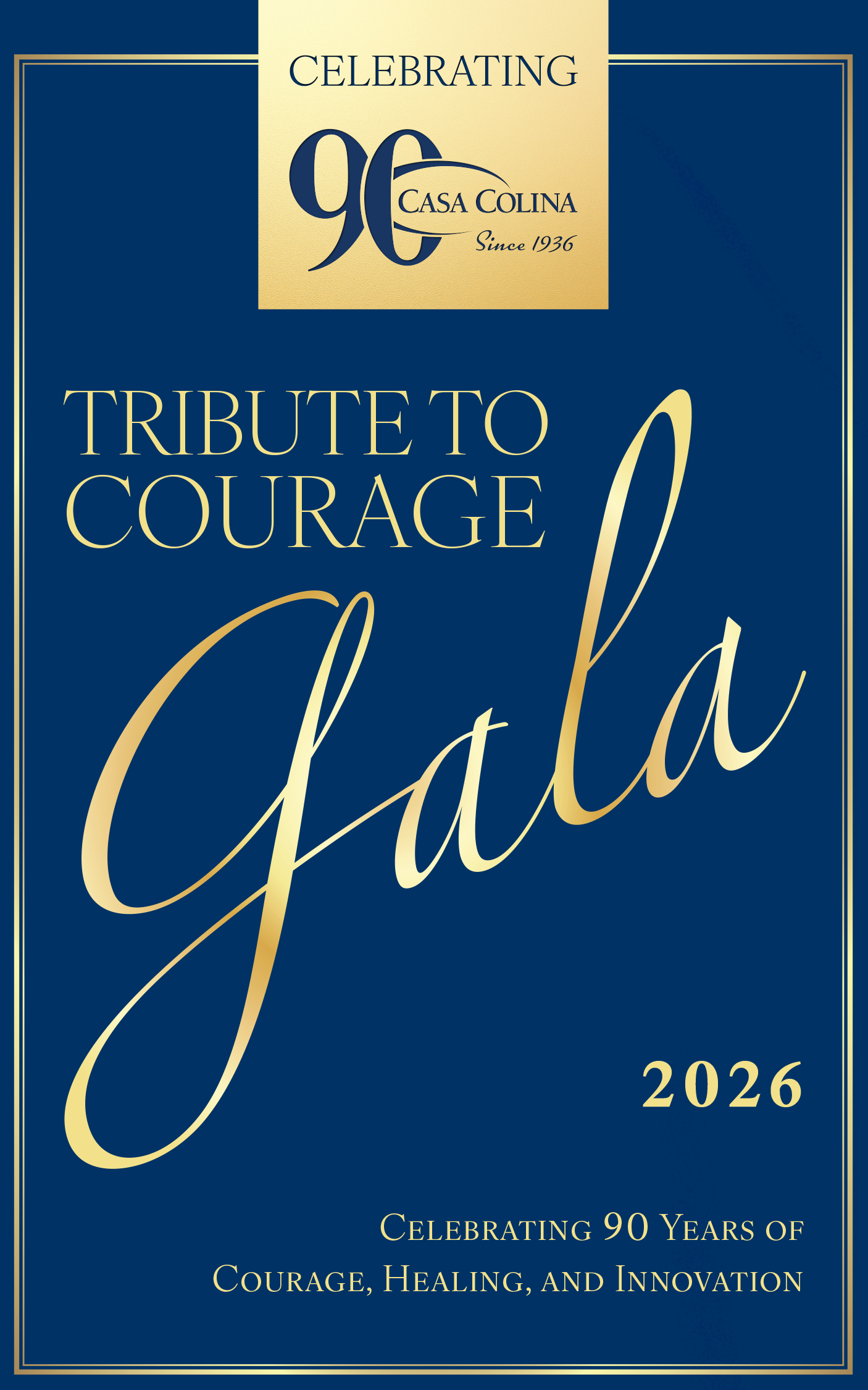 Tribute to Courage 2026 logo