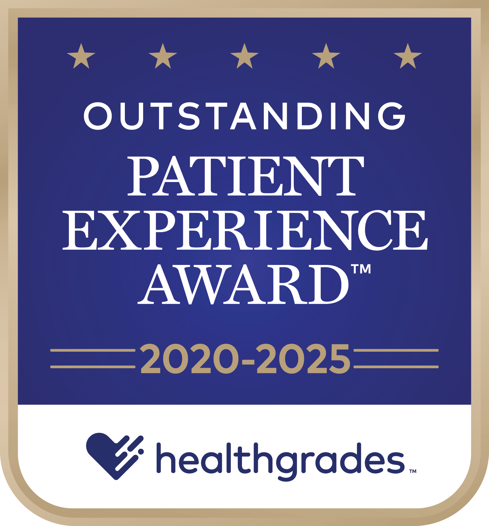 Outstanding Patient Experience Award Recipient 2020-2022